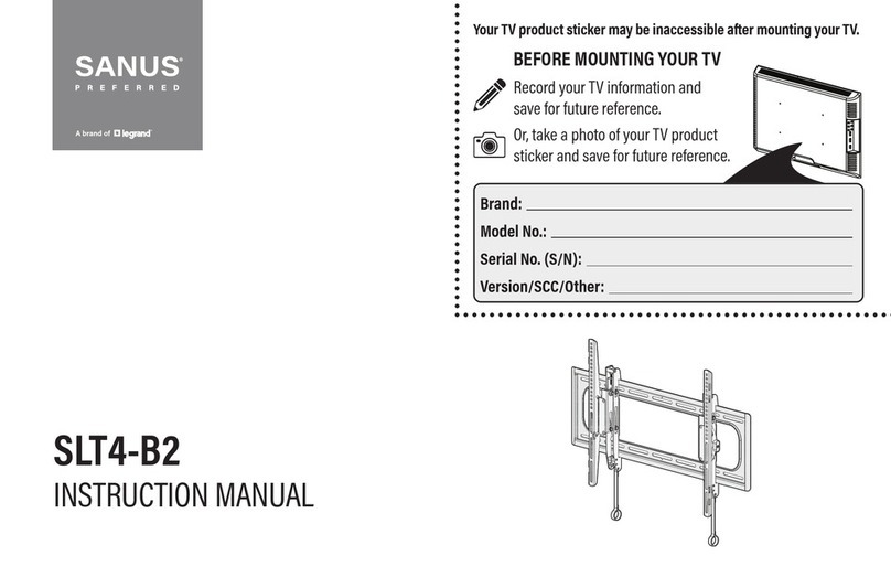Sanus SLT4-B2 User manual Sanus SLT4-B2 User manual