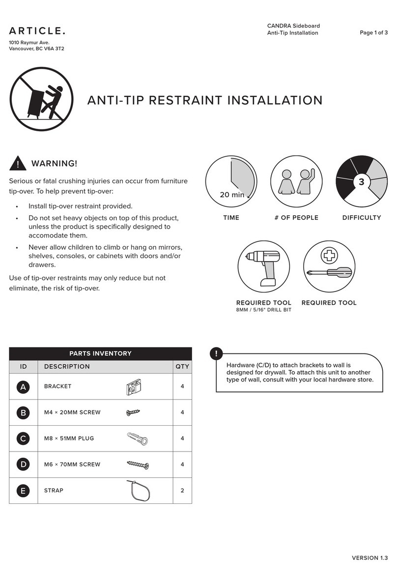 Article CANDRA 16784 User manual