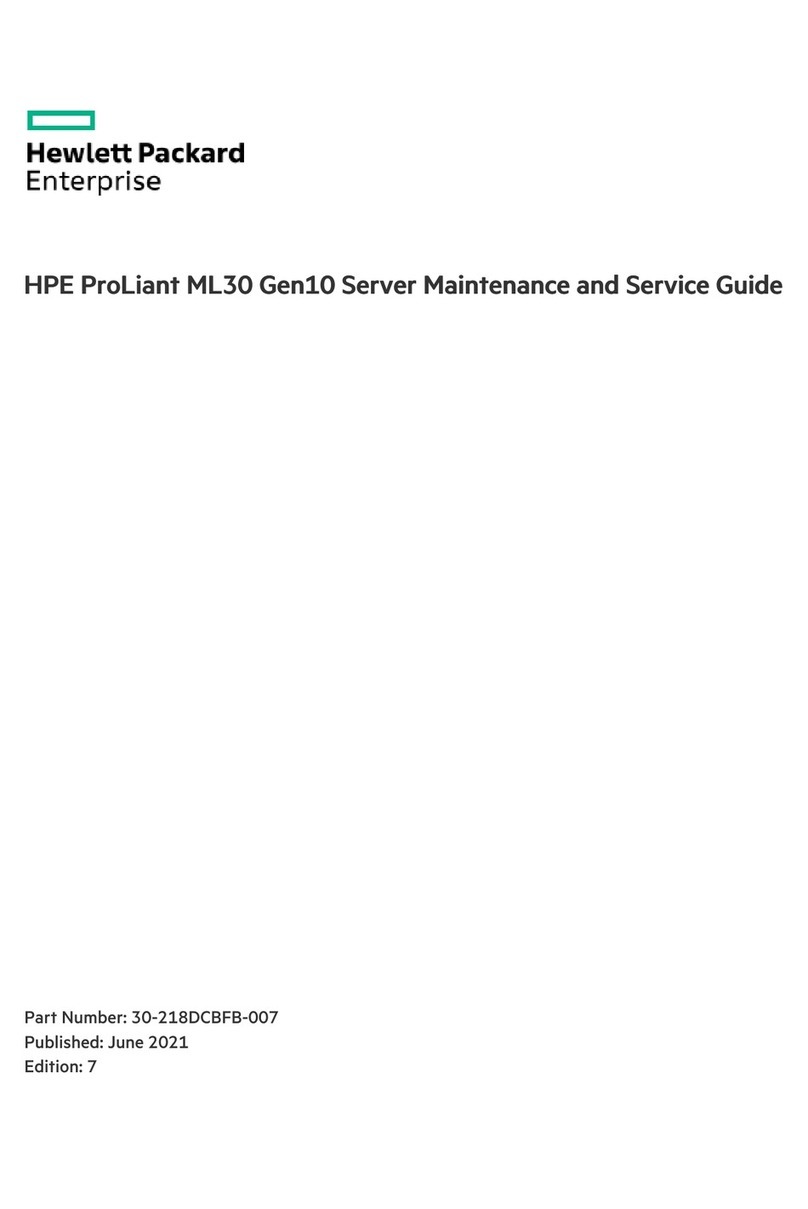 HPE ProLiant ML30 Gen10 Maintenance and service guide