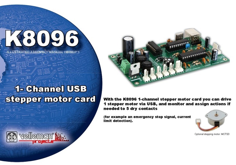 Velleman K8096 User manual