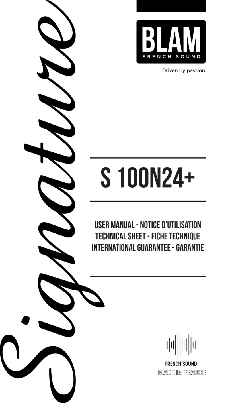 BLAM Signature S 100N24+ User manual