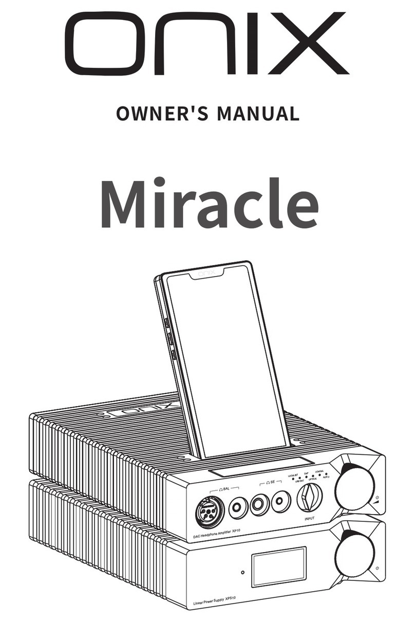 Onix Miracle owner's manual
