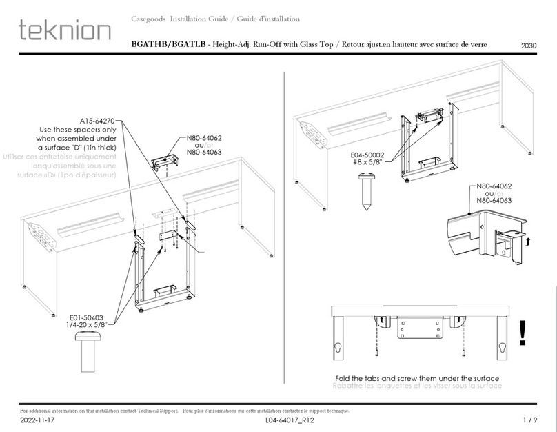 Teknion BGATHB User manual