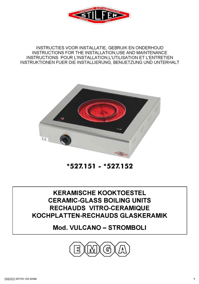 Stilfer Vulcano INSTRUCTIONS FOR THE INSTALLATION, USE AND MAINTENANCE Stilfer Vulcano INSTRUCTIONS FOR THE INSTALLATION, USE AND MAINTENANCE