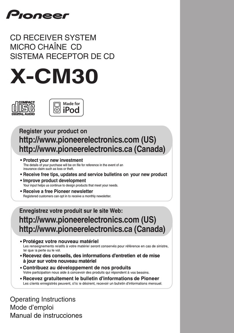 Pioneer X-CM30 operating instructions