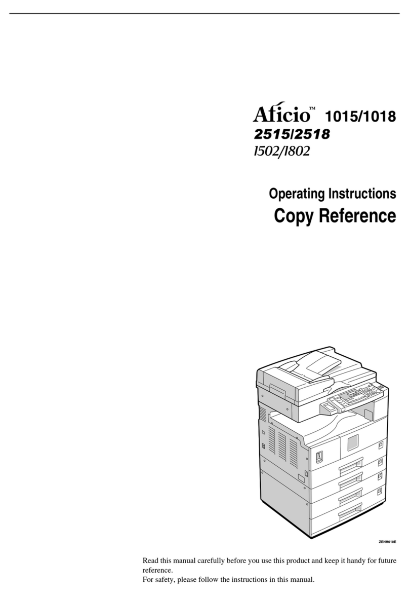 Aficio 1015 User manual