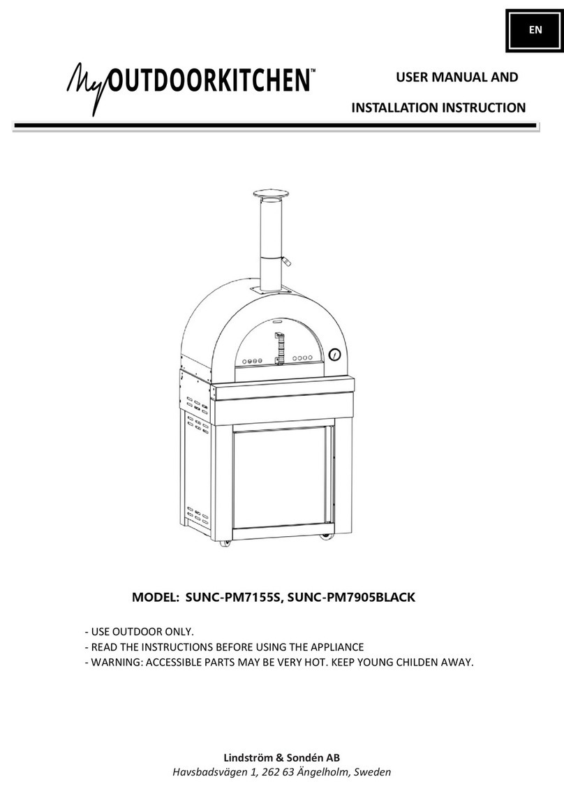 MyOUTDOORKITCHEN SUNC-PM7155S User manual and installation instruction MyOUTDOORKITCHEN SUNC-PM7155S User manual and installation instruction