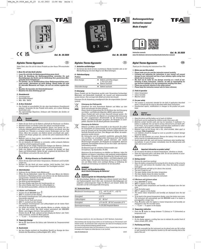 TFA MOXX 30.5026 User manual