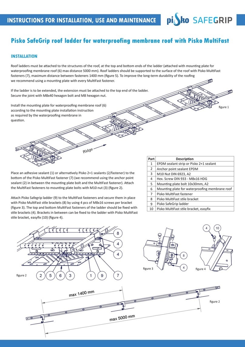 pisko SafeGrip Instructions for installation, use and maintenance