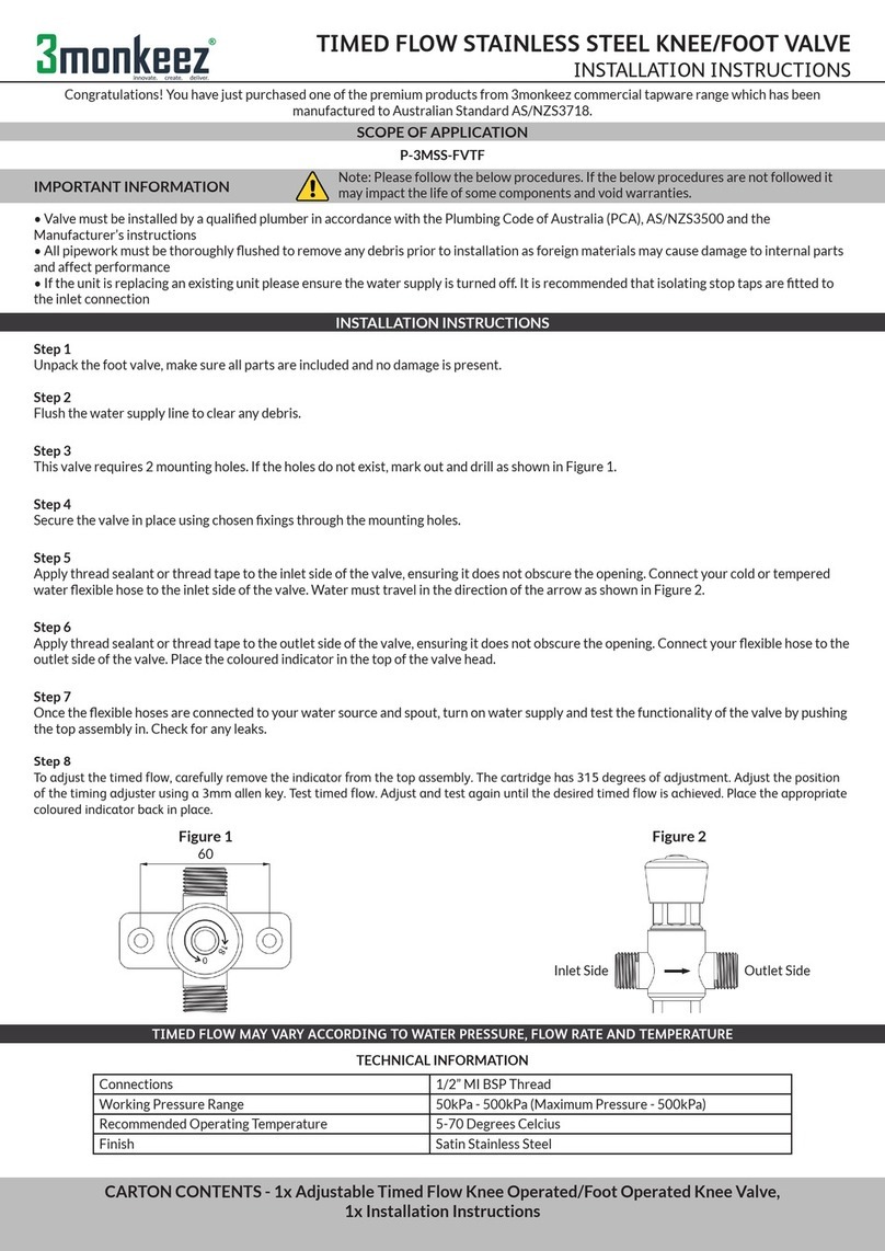 3monkeez P-3MSS-FVTF installation instructions