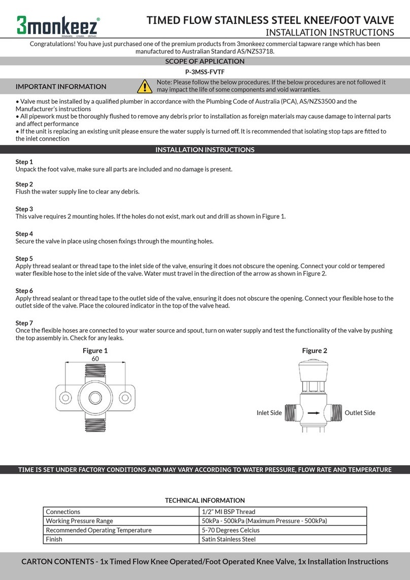 3monkeez P-3MSS-FVTF installation instructions