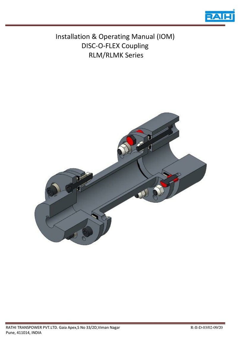 RATHI DISC-O-FLEX RLM Installation & operating manual