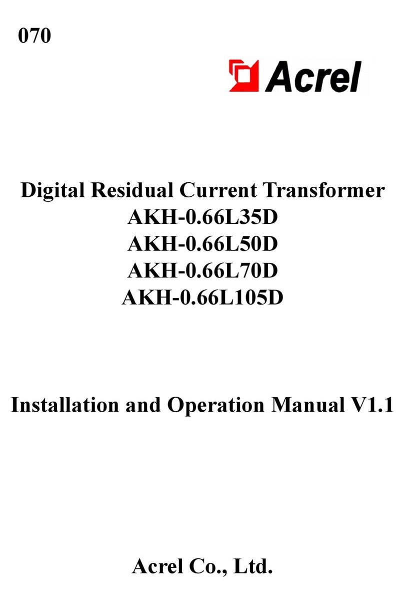Acrel AKH-0.66L35D Installation and operation manual