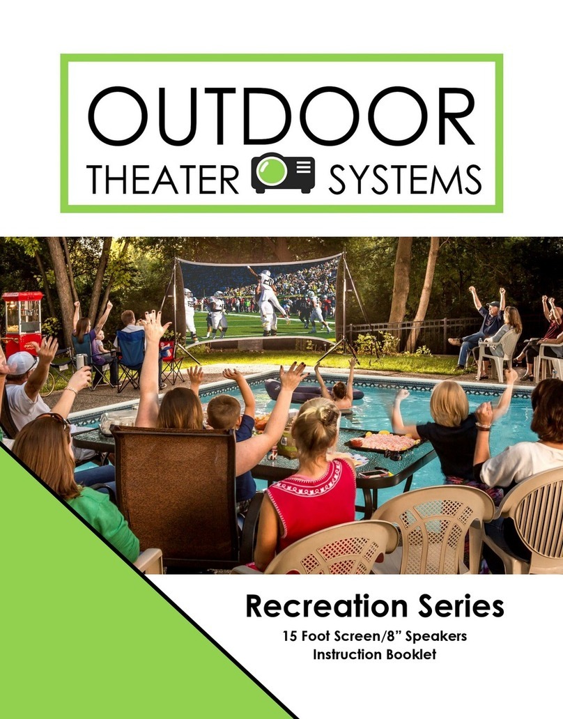 Outdoor Theater Systems Recreation Series Instruction booklet Outdoor Theater Systems Recreation Series Instruction booklet