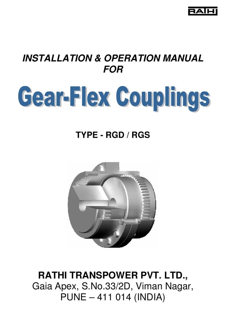 RATHI Gear-Flex RGD Installation & operation manual