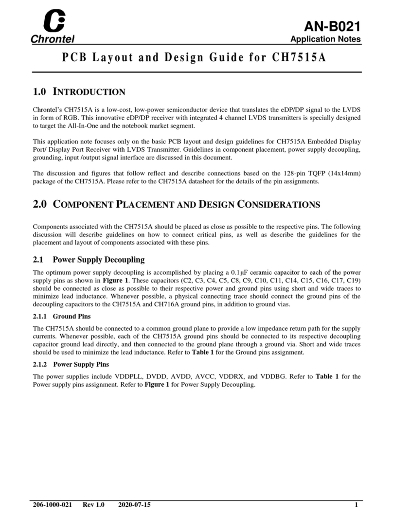 Chrontel CH7515A Layout Design Guide