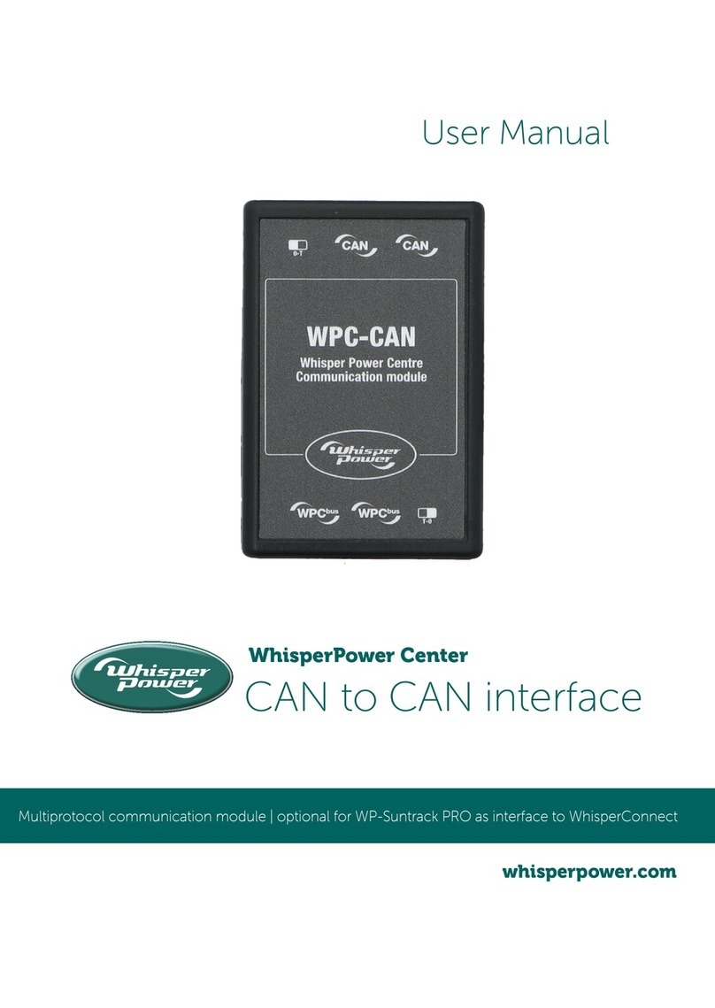 WhisperPower WPC-CAN user manual