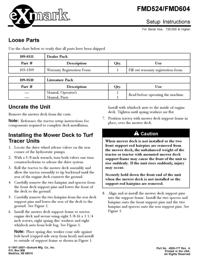 Exmark Turf Ranger FMD524 Manual Exmark Turf Ranger FMD524 Manual