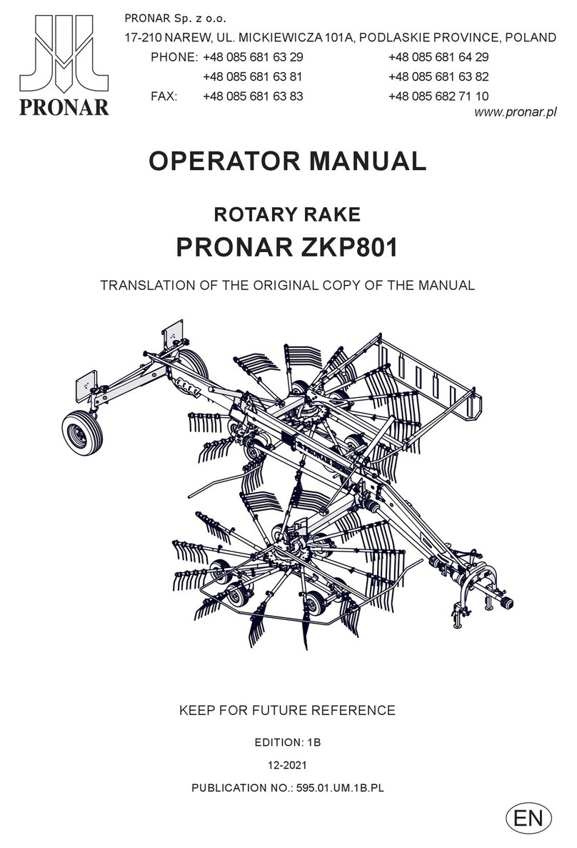 PRONAR ZKP801 Operator's manual