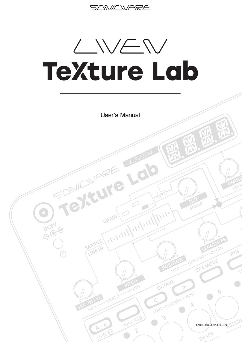 Sonicware LIVEN Texture Lab User manual