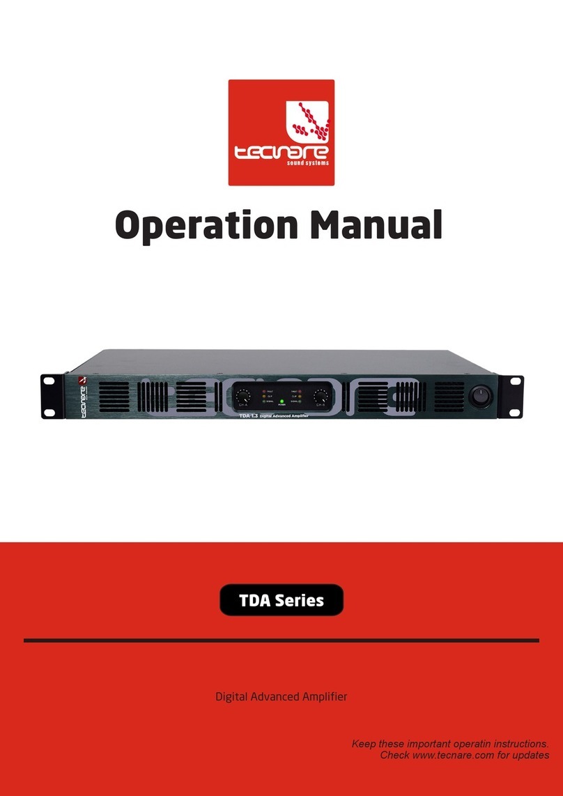 Tecware TDA Series Operation manual