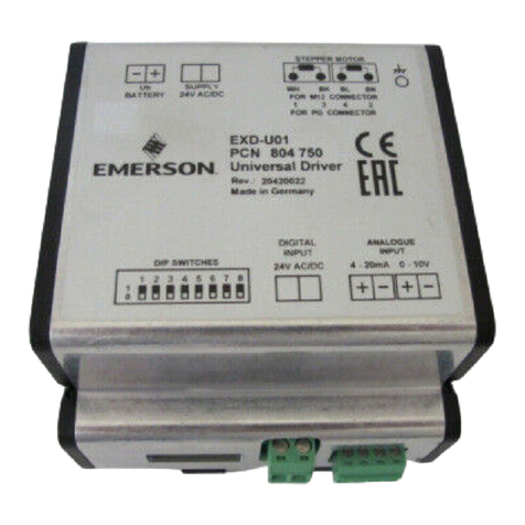 Emerson EXD-U01 operating instructions