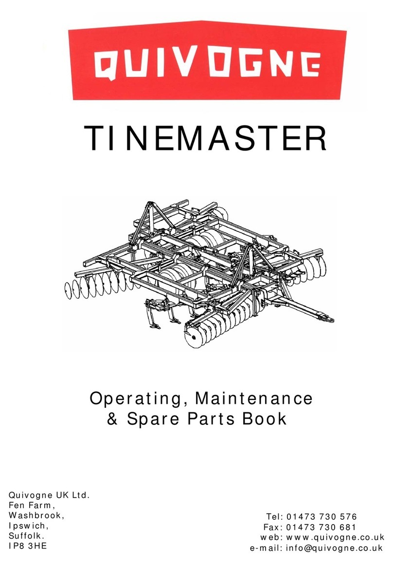 Quivogne TINEMASTER Operating, Maintenance and Spare Parts Manual Quivogne TINEMASTER Operating, Maintenance and Spare Parts Manual