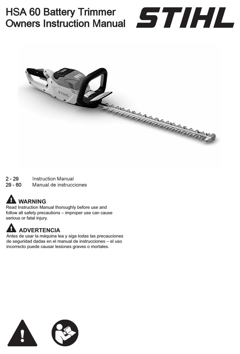 Stihl HSA 60 Owner's instruction manual