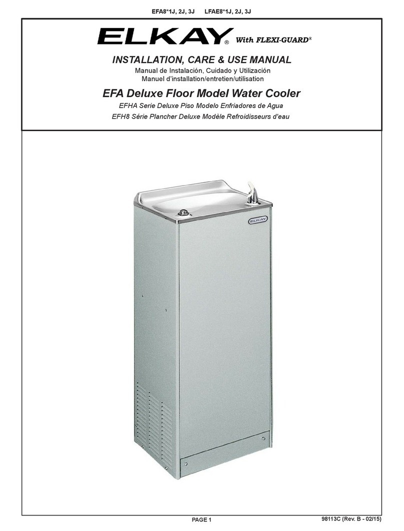 Elkay EFA8 1J Series Installation manual