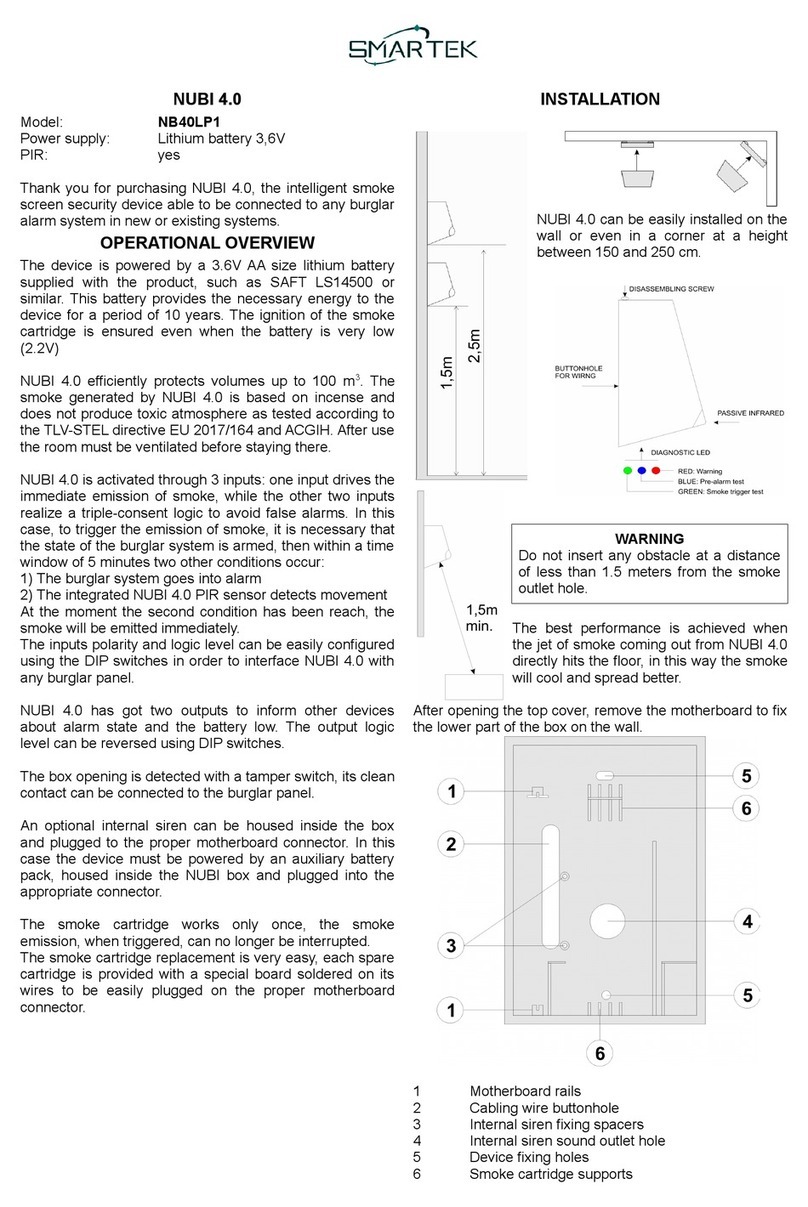Smartek NUBI 4.0 User manual