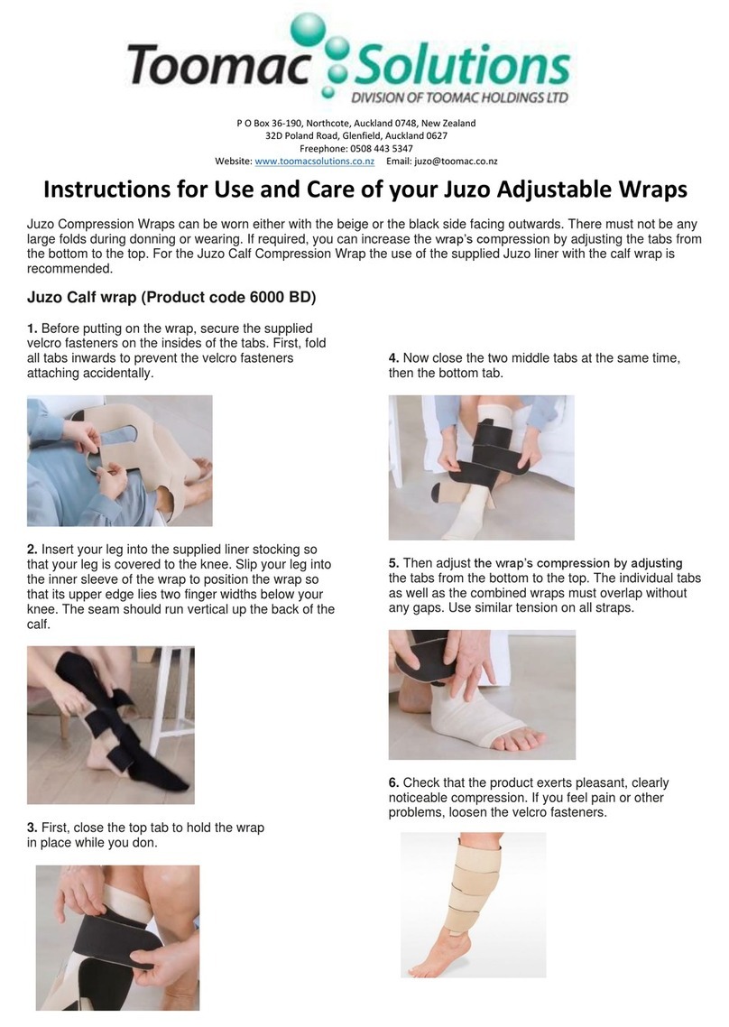 Toomac Juzo Instructions for use and care