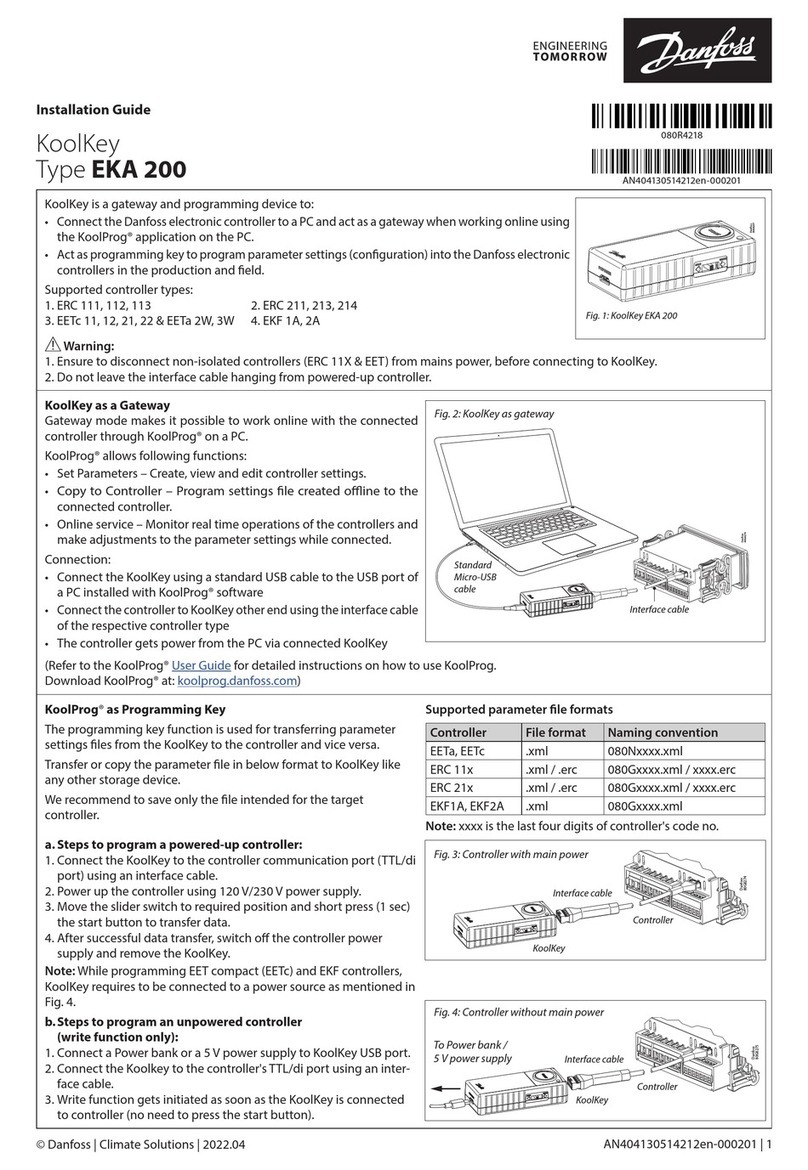 Danfoss KoolKey EKA 200 User manual