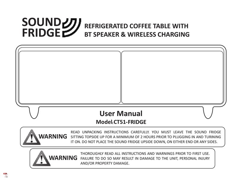 SOUND FRIDGE CT51-FRIDGE user manual