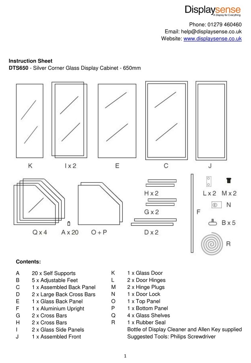 Displaysense DTS650 instruction sheet Displaysense DTS650 instruction sheet