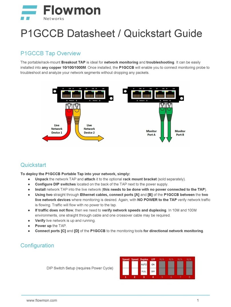 Flowmon P1GCCB quick start guide