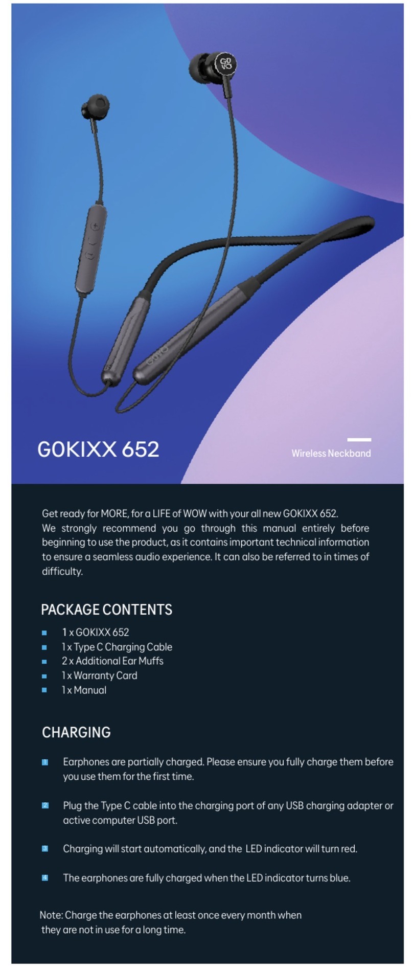 GOVO GOKIXX 652 User manual