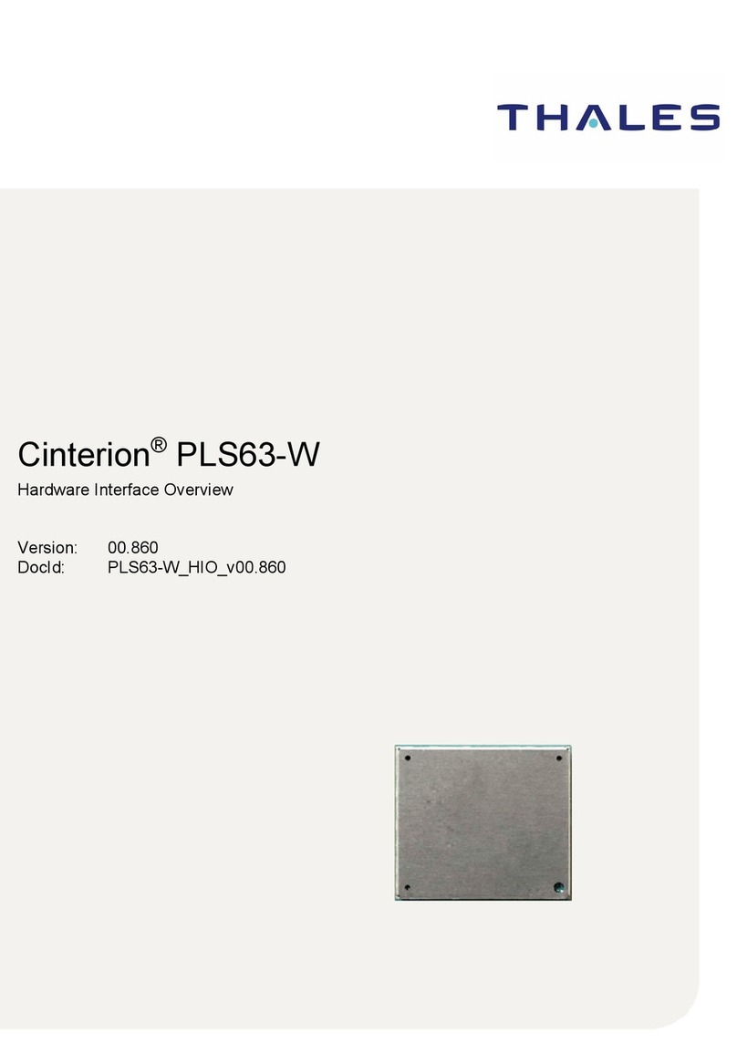 Thales Cinterion PLS63-W Hardware Interface Overview