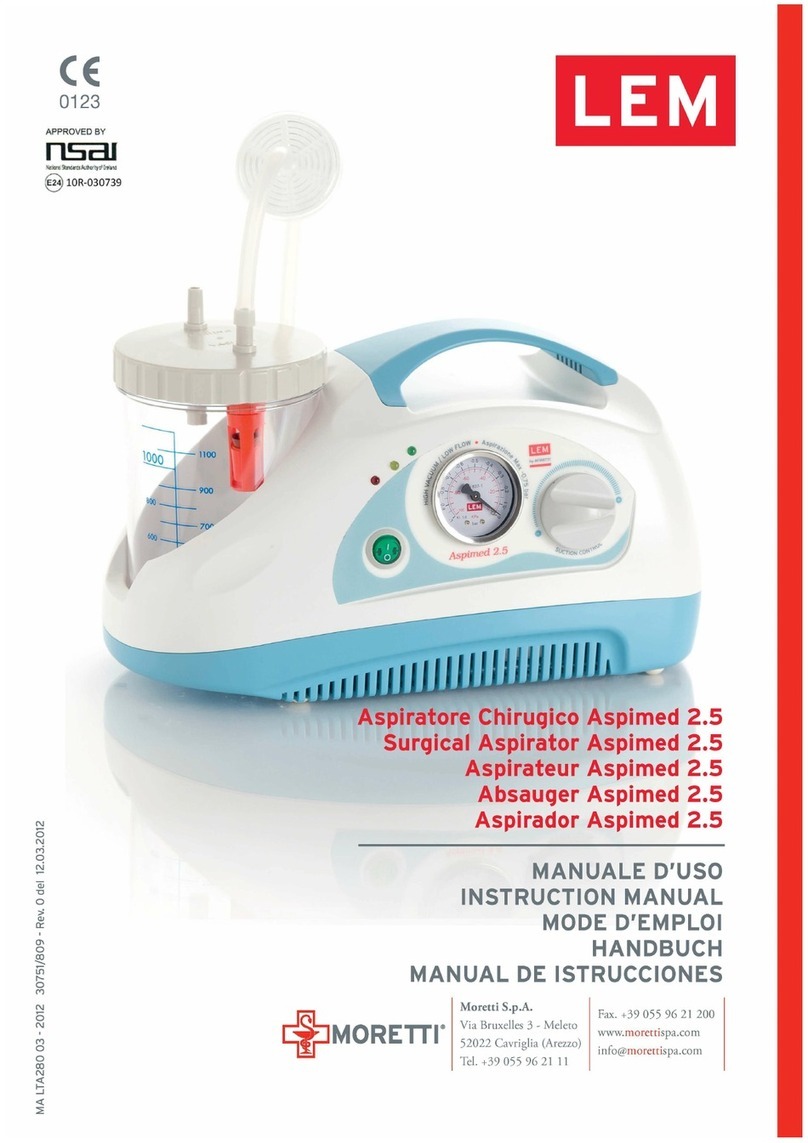 Moretti LEM Aspimed 2.5 User manual