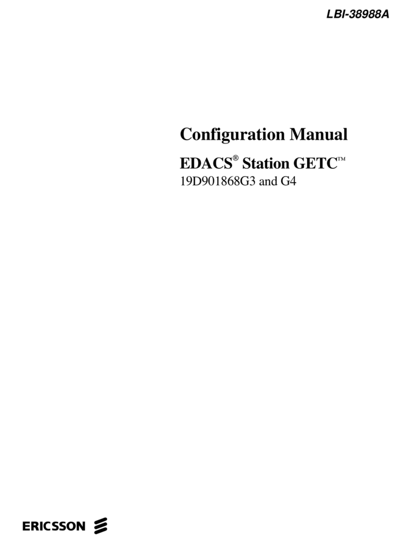 Ericsson EDACS Station GETC Instruction sheet