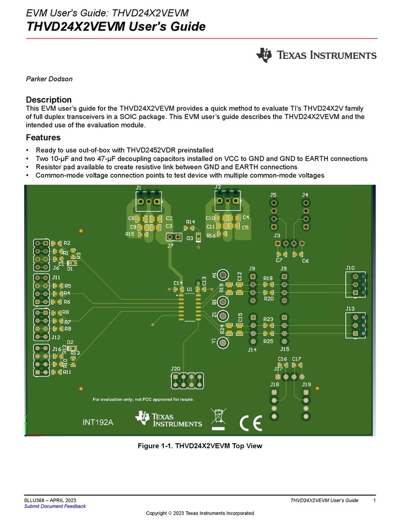Texas Instruments THVD24X2VEVM User manual