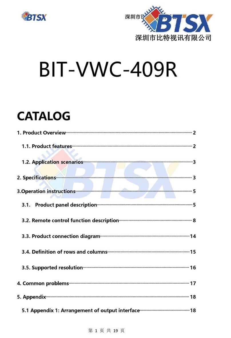 BTSX BIT-VWC-409R manual