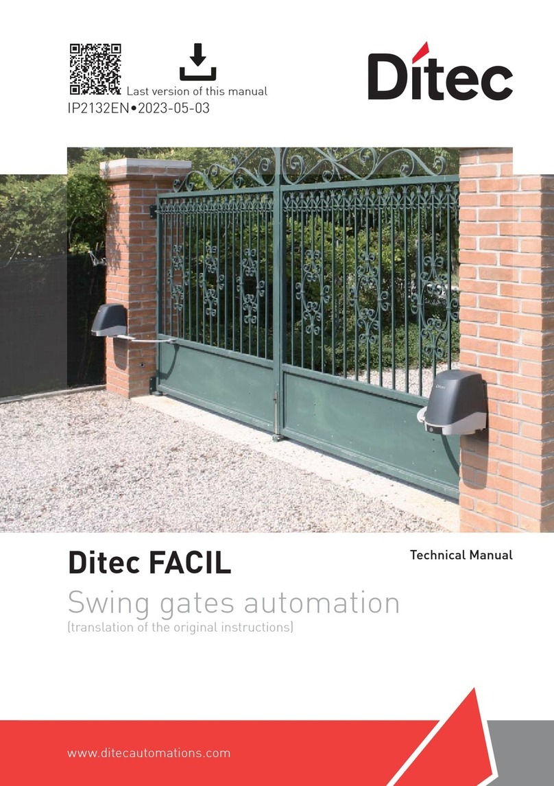 DITEC FACIL Series User manual