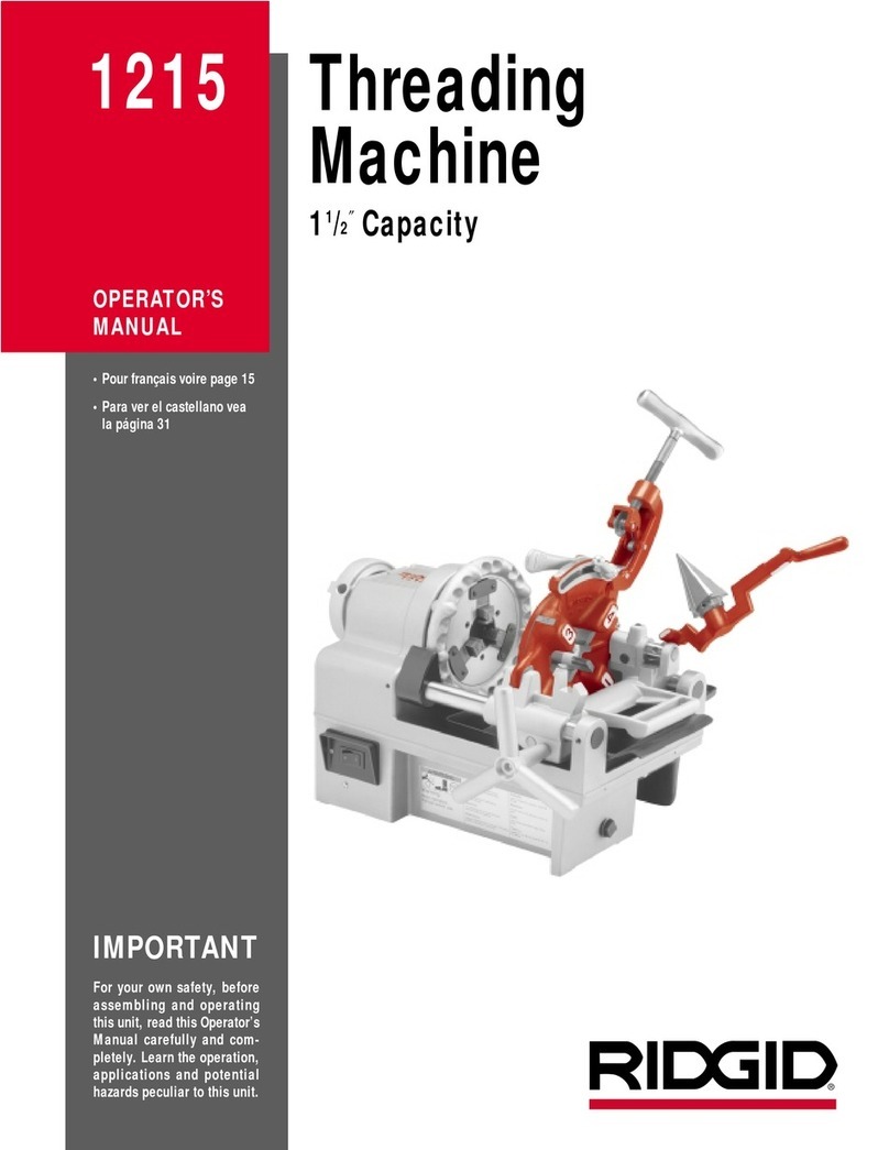 RIDGID 1215 Operator's manual