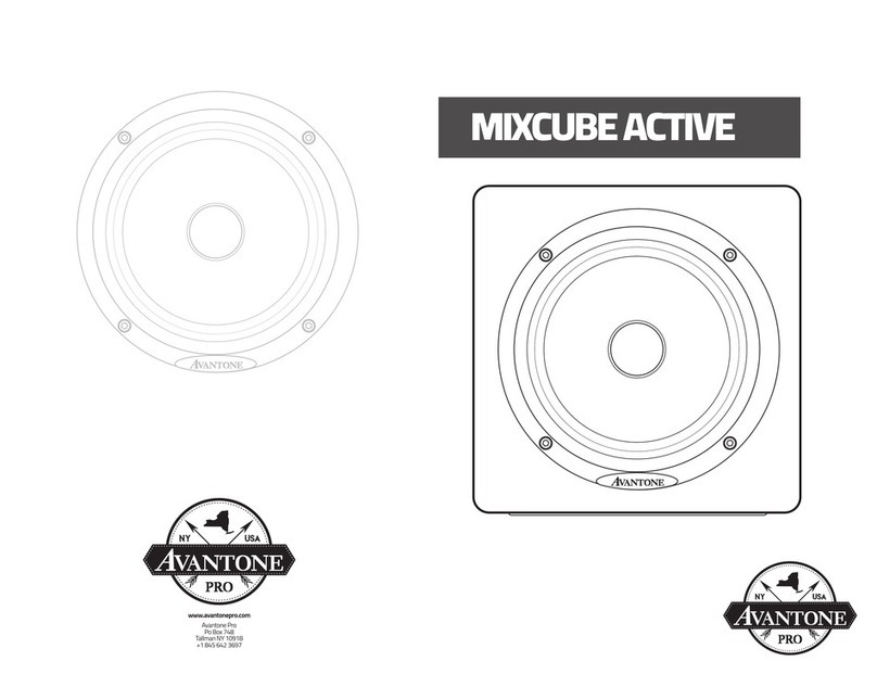 Avantone Pro MIXCUBE ACTIVE manual