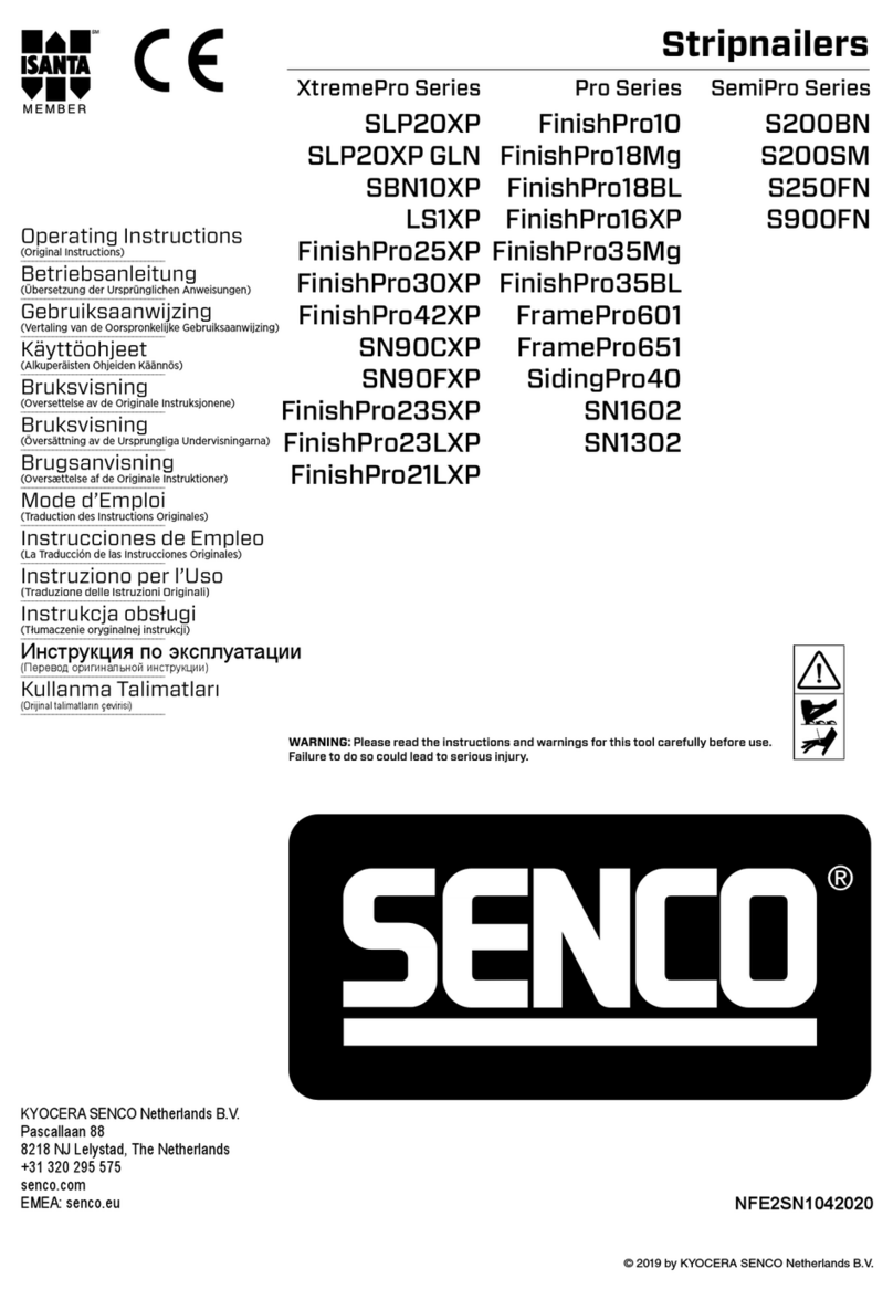 Senco XtremePro Series operating instructions