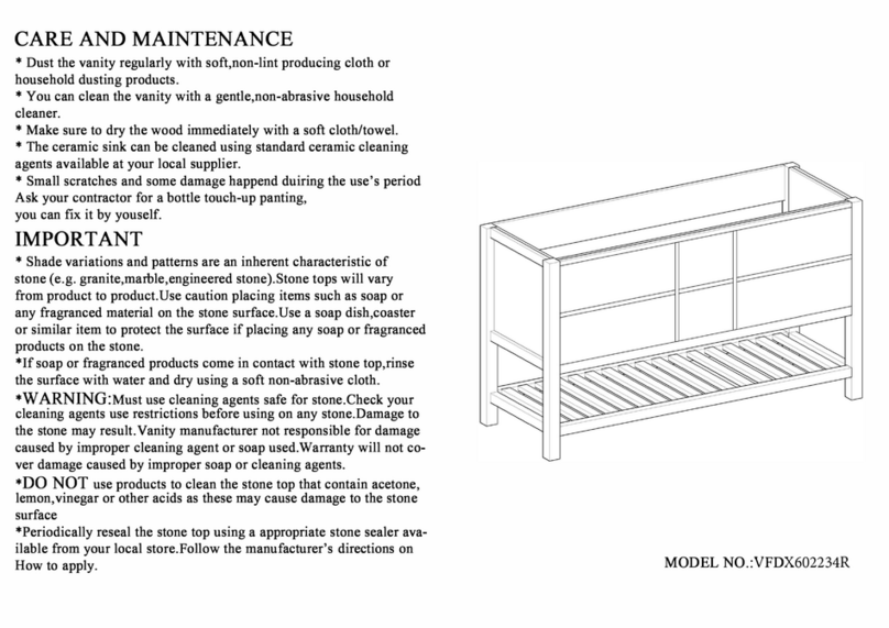 Dreamline Dexterity VFDX602234R User manual Dreamline Dexterity VFDX602234R User manual