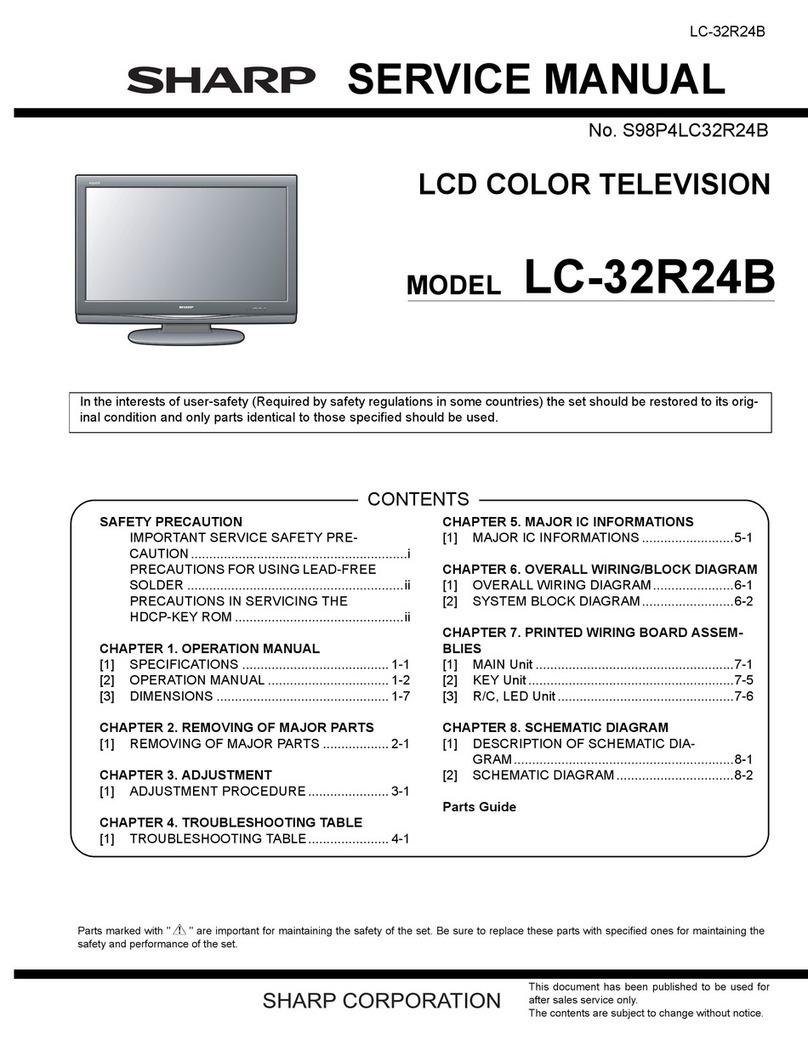 Sharp LC-32R24B User manual