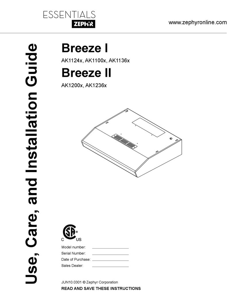 Zephyr Essentials Breeze I Installation guide