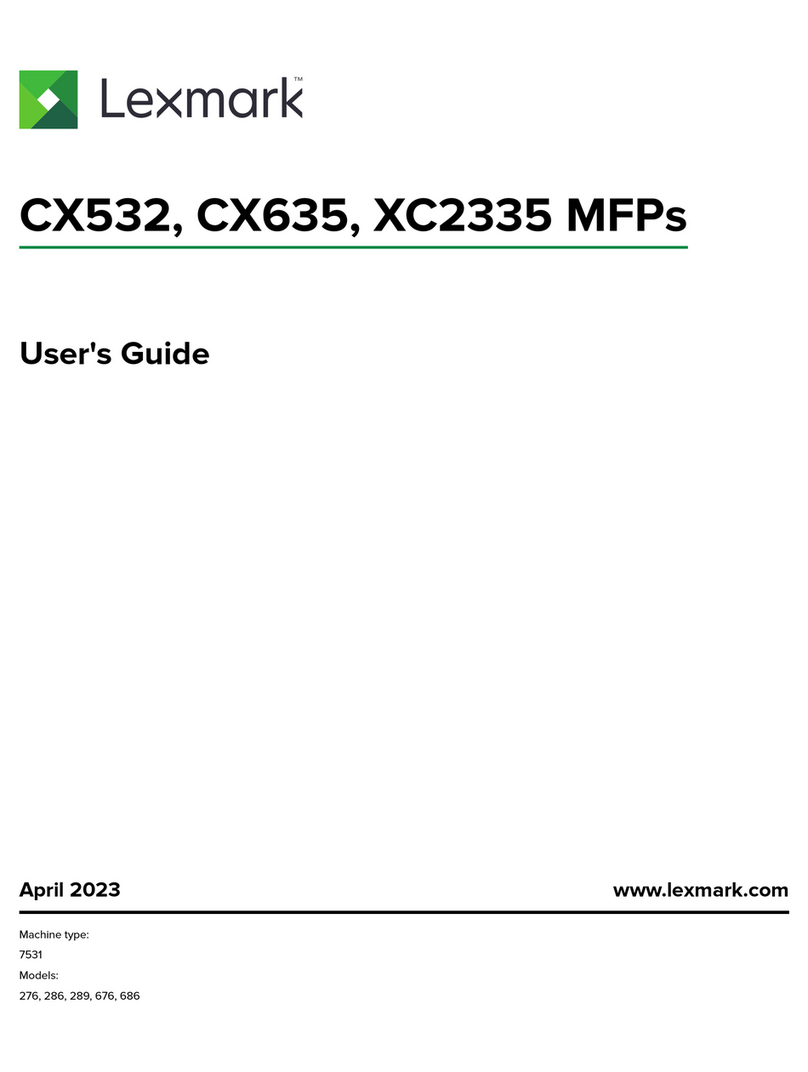 Lexmark CX532 User manual
