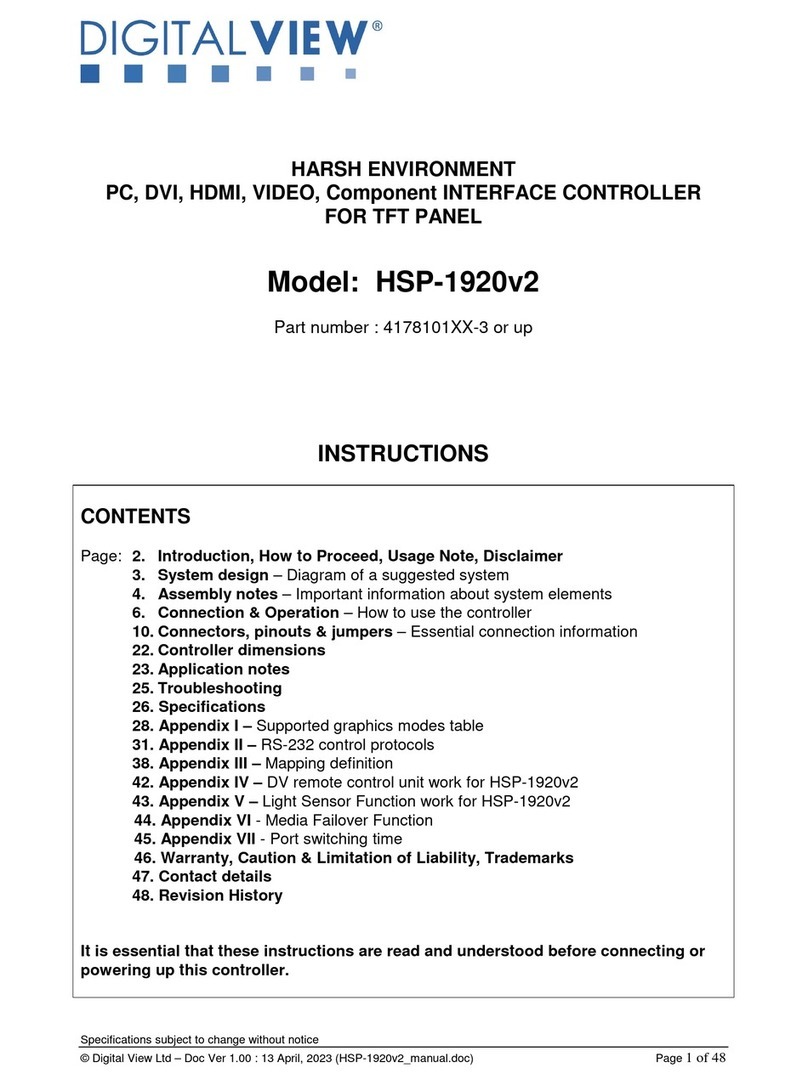 digitalview HSP-1920v2 instructions
